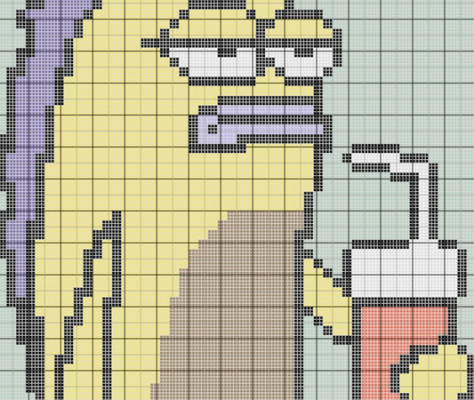 Spongebob Squarepants Crochet Grid Pattern